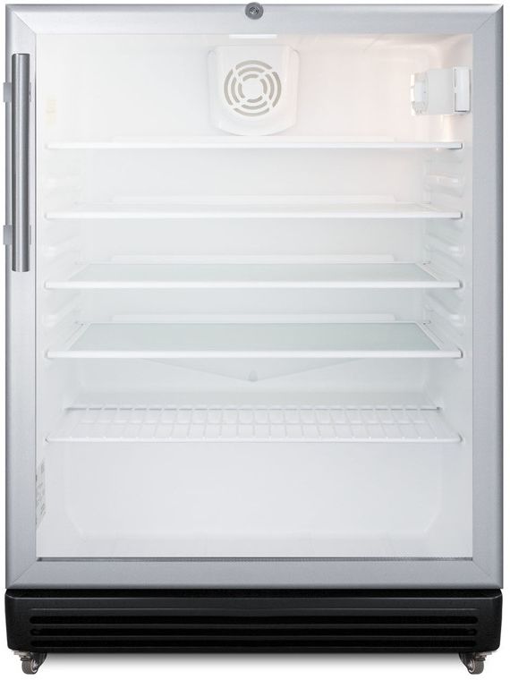 Summit® Commercial 24" 5.5 Cu. Ft. Black Beverage Center-0