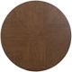 Flexsteel® Bellevue Whiskey Brown Round Coffee Table with Casters-4