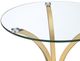Coaster® Eloise Glass Top Side Table with Gold Metal Base-3