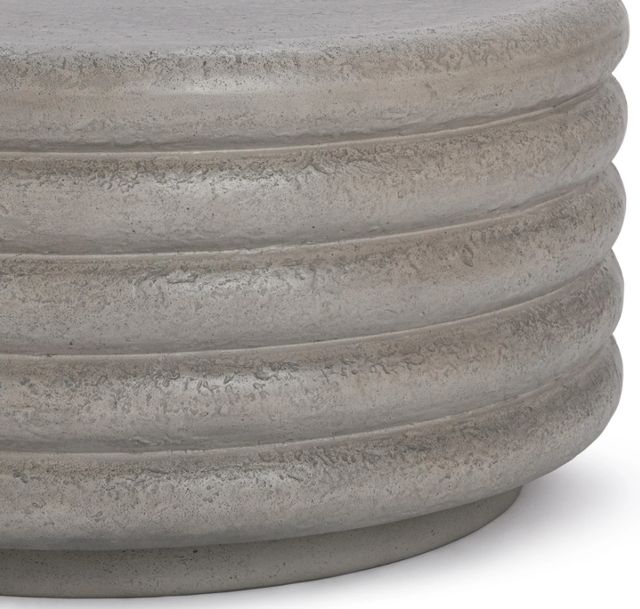 Classic Home Reva Dark Gray Concrete Outdoor Coffee Table-3