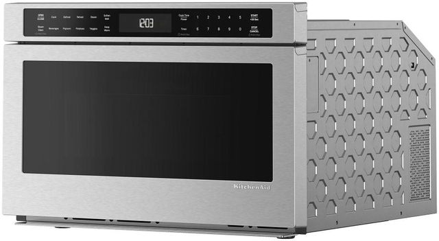 KitchenAid® 24" 1.3 Cu. Ft. PrintShield™ Stainless Finish Microwave Drawer with Steam Cooking-3