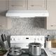 GE® Series 30" White Under Cabinet Range Hood-1