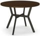 Amisco Customizable Norcross 30" Walnut Veneer Round Table-0
