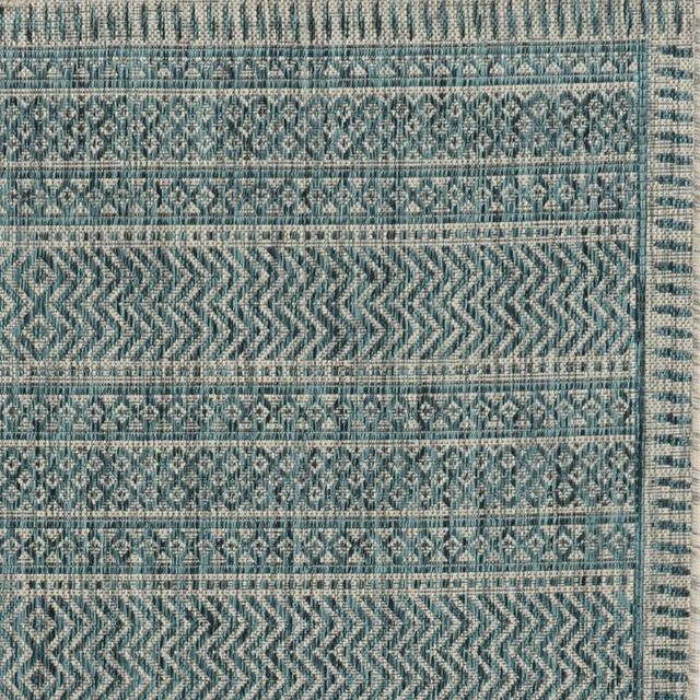 KAS Rugs Provo Teal 5'x7' Area Rug-1