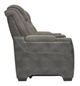 Signature Design by Ashley® Next-Gen DuraPella Two-tone Slate Power Reclining Loveseat with Console and Adjustable Headrest-2