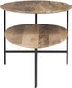 Powell® Cleo Gold 2-Tiered Coffee Table with Black Base-2