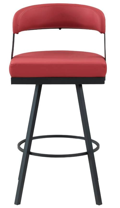 Homelegance® Crowley Red Pub Swivel Chair-2