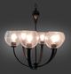 YHD Matte Black 6-Light Chandelier-1