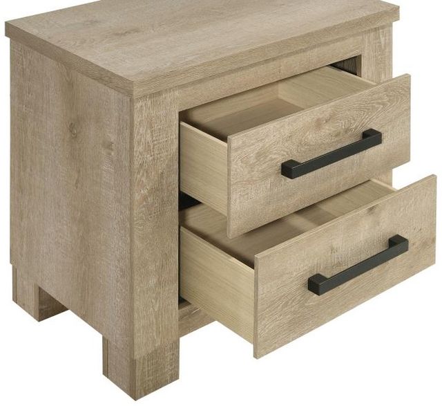 Coaster® Oakglen Weathered Oak Nightstand Bedside Table-4