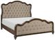 Homelegance® Heath Court Brown Queen Upholstered Panel Bed-0