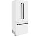 ZLINE Autograph Edition 36" 19.6 Cu. Ft. White Matte Built-In French Door Refrigerator-2