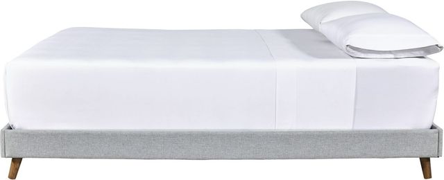 Signature Design by Ashley® Tannally Beige Twin Upholstered Platform Bed-2