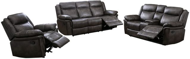 Mazin Furniture Peabody Grey Upholstered Rocker Recliner-3