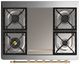 Ilve® Majestic III 36" Antique White Pro Style Dual Fuel Natural Gas Range with Solid Door and Brass Trim-3