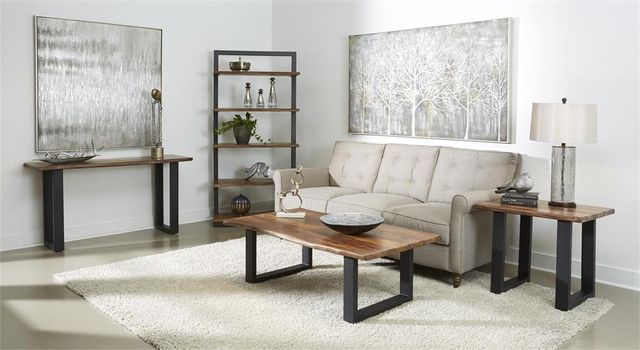 Coast2Coast Home™ Bozeman Brown Cocktail Table with Black Base-1