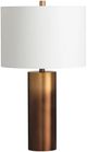 Crestview Collection Ombre Bronze Cylinder Table Lamp-0