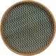 TOV Furniture Lindy Glass Top Side Table with Natural Rattan Frame-4