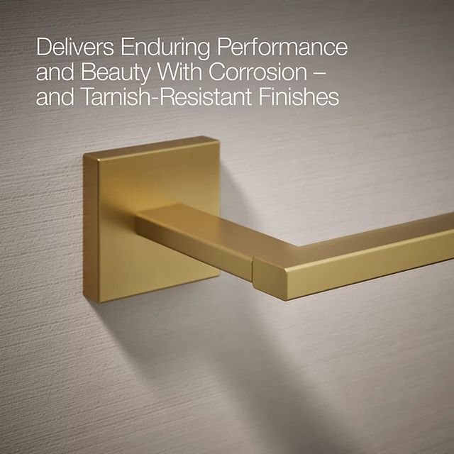 KOHLER® Square Vibrant Brushed Moderne Brass Toilet Paper Holder-4