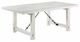 TEI Rustic Lodge Distressed White Dining Table-0