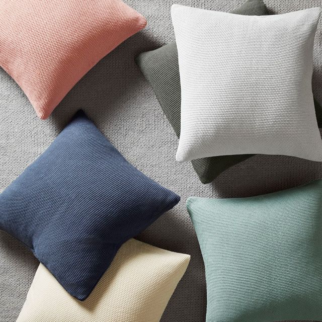 Olliix by INK+IVY Bree Knit Carol  26" x 26" Euro Pillow Cover-3