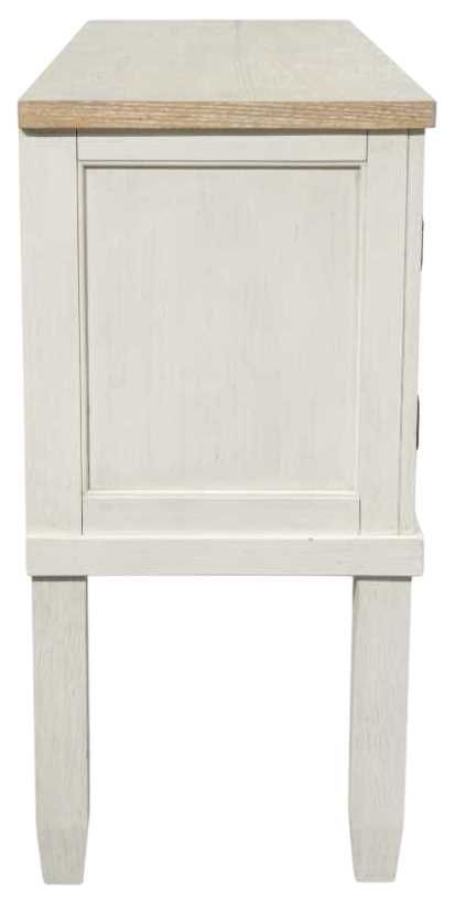 Benchcraft® Shaybrock Antique White/Brown Dining Server-3