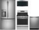 GE Profile™ 4 Piece Stainless Steel Gas Kitchen Package-0