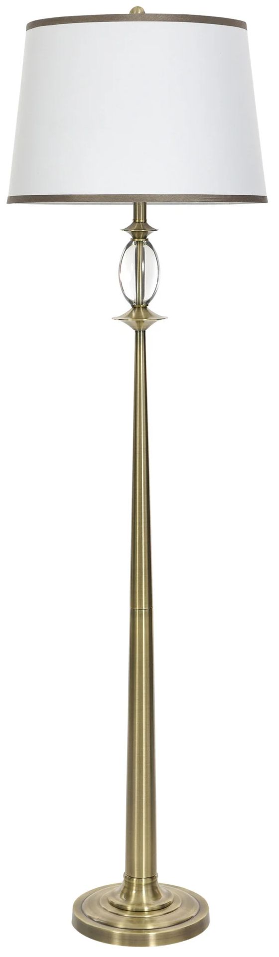 Stylecraft Antique Brass Floor Lamp-0