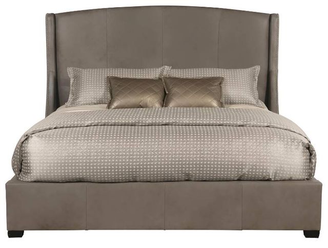 Bernhardt Cooper 54" High Leather Wing Bed-1