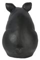 A & B Home Matte Black Pig Figurine-3
