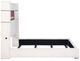 Coaster® Tisdall Cream Queen Upholstered Panel Bed with Flame Visualizer-3
