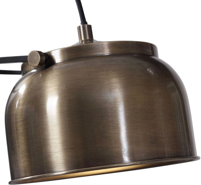 Uttermost® Bessemer Antique Brass Floor Lamp-4