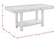 Elements International Prescott Walnut Counter Dining Table-2