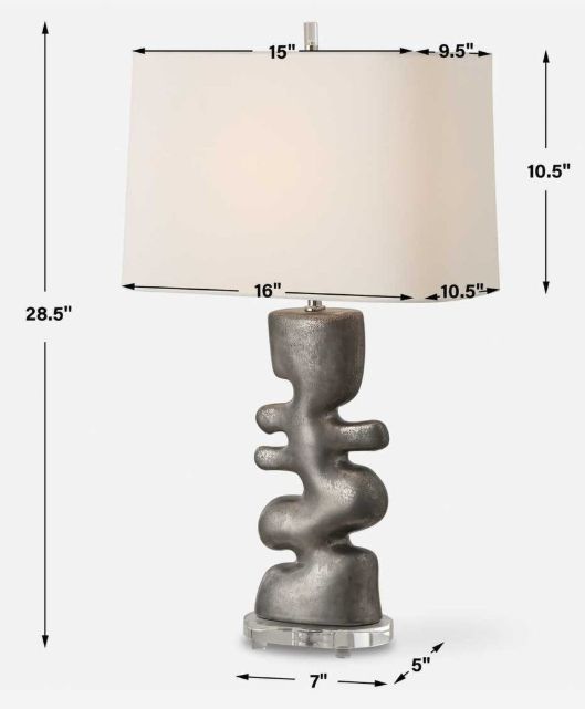Uttermost® Free Flowing Nickel Table Lamp-2