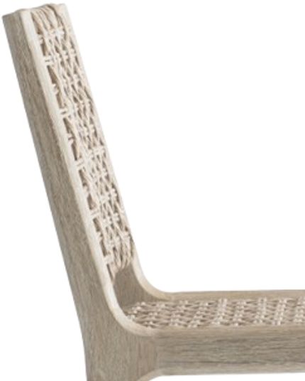 Bernhardt Atlas Bernhardt Exteriors Pampas/Sea Oat Wooden/Woven Outdoor Side Chair-1