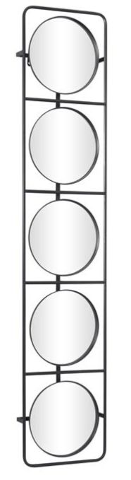 Deco Marche Black 58"Grid Frame Wall Mirror-1
