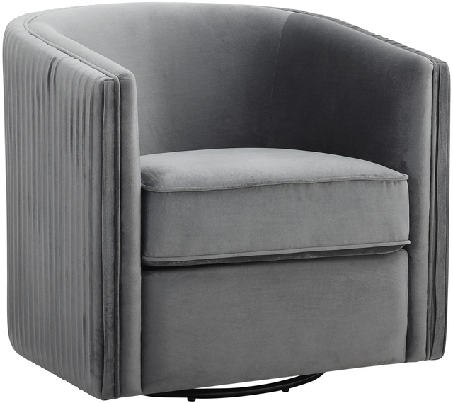Mazin Furniture Cecily Gray Swivel Chair-0