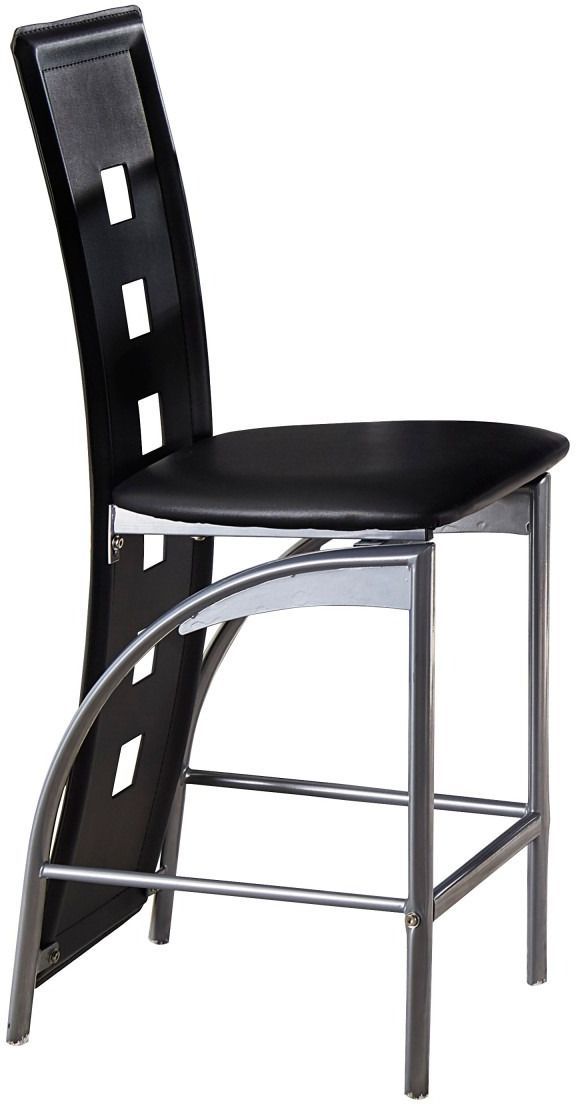 Homelegance® Sona Black/Silver Counter Chair-3
