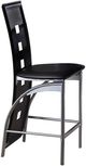 Homelegance® Sona Black/Silver Counter Chair-3