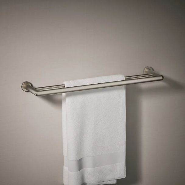 KOHLER® Kumin™ Vibrant Brushed Nickel 24" Double Towel Bar-1