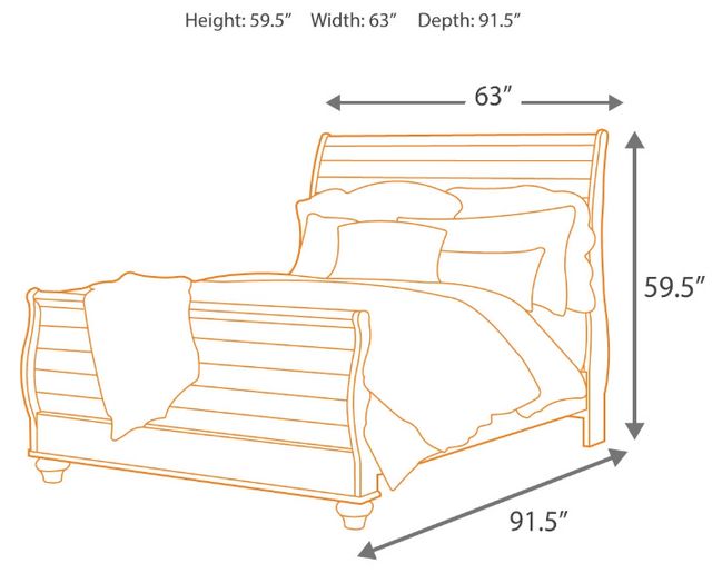 Signature Design by Ashley® Willowton Whitewash Queen Sleigh Bed-3