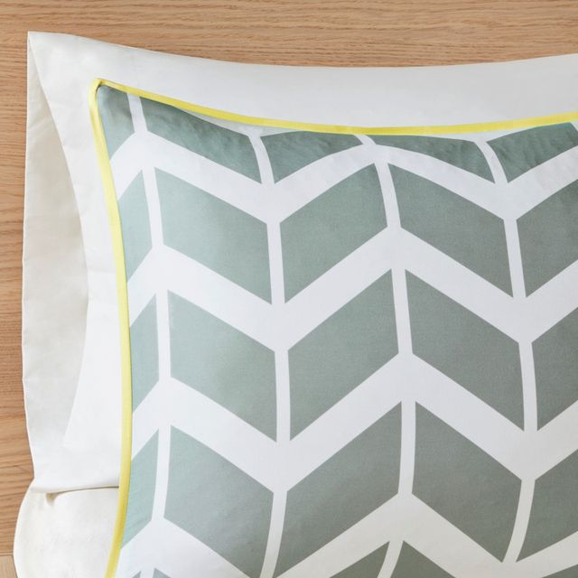 Olliix by Intelligent Design Nadia Yellow King/California King Comforter Set-2