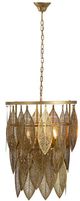 A & B Home Gold Metal Leave Chandelier-1