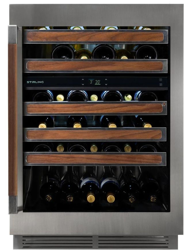 Stirling 24" 5.3 Cu. Ft. Stainless Steel Wine Cooler-2
