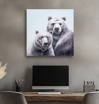 YHD Bear-Faced Wall Art-1