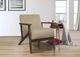 Homelegance® August Dark Walnut/Light Brown Accent Chair-1