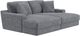Jackson Furniture Cozy Gunmetal Chaise with USB-0