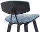 Armen Living Fox 4-Piece Black/Blue Counter Stool Set-5