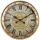 YHD Beige/Gold Wall Clock-0