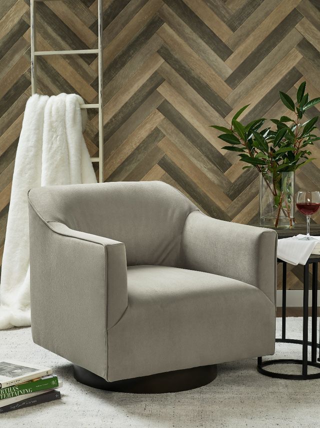 Signature Design by Ashley® Phantasm Putty Swivel Accent Chair-4