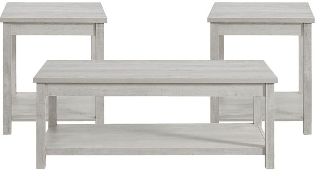 Elements International Eleanor 3-Piece White Occasional Set-0